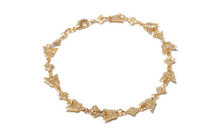 Adjustable Mini Butterfly Charm Anklet