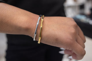 Stainless Steel Bamboo Cuff