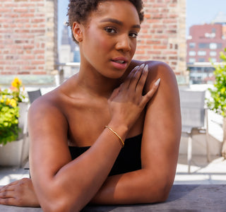 Stainless Steel Bamboo Cuff