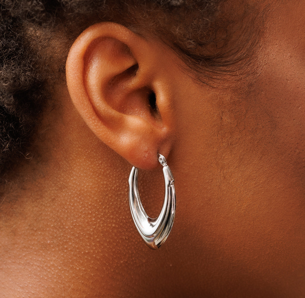 Lightweight Chunky Long VShaped Earrings PHLD PlayHardLookDope