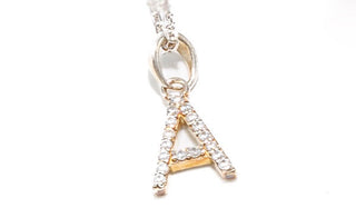 Sterling Silver Adjustable Letter Pendant Necklace