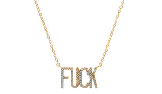 The Sterling Silver Fu*k Necklace