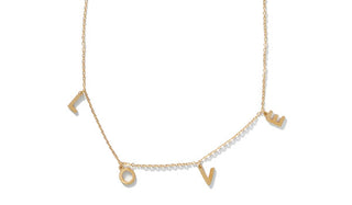 Gold Mini Adjustable LOVE Necklace