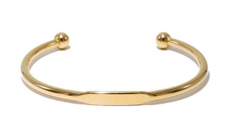 Gold Stainless Steel Adjustable Cuff Bracelet