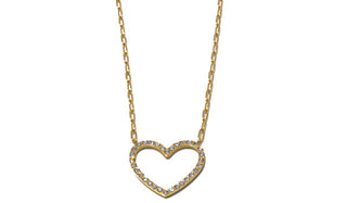 Adjustable Crystal Heart Necklace