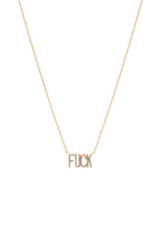 The Sterling Silver Fu*k Necklace