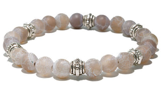 Grey Dragon Vein Balinese Natural Gemstone Bracelet