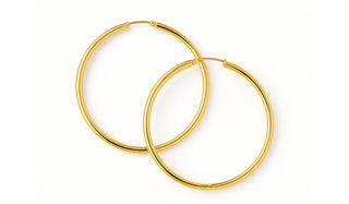 Semi- Chunky Jane Hoop Earrings