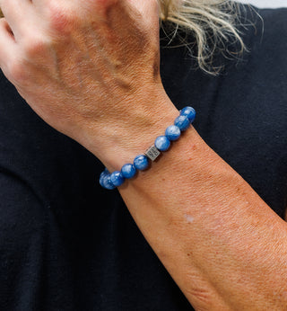 Kyanite Natural Gemstone Centerpiece Bracelet