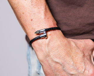 Leather Nail Bracelet