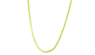 PRODUCT FEATURES:   High-Grade 316L Stainless Steel Lobster Claw Clasp 22'' Chain Length   Designer's Notes:  Elevate and spice up your jewelry collection with our colorful Book Chain Necklace. Easily layer this piece with any necklace from our full collection or others in your collection.    * We do not recommend wearing this necklace in water.