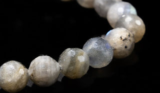 Mini Faceted Labradorite Natural Gemstone Bracelet