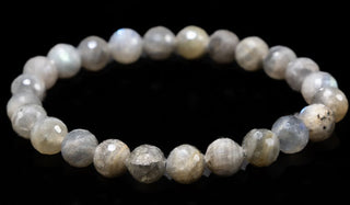 Mini Faceted Labradorite Natural Gemstone Bracelet