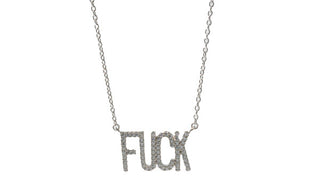 The Sterling Silver Fu*k Necklace