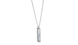 Silver Adjustable Crystal Icicle Pendant Necklace