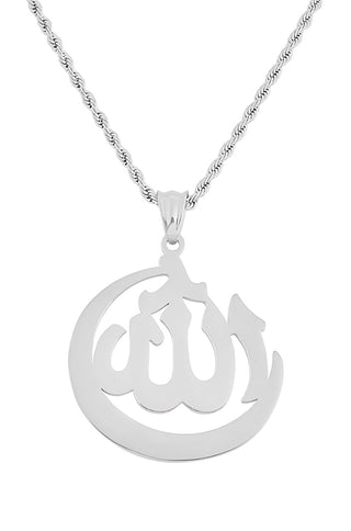 Stainless Steel Allah Symbol Necklace