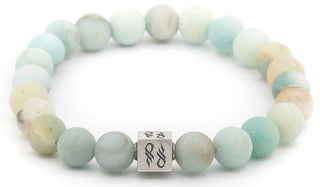 Sterling Silver Amazonite Gemstone Bracelet.