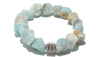 Amazonite Raw Natural Gemstone Centerpiece Bracelet