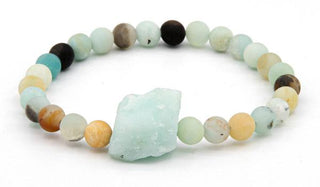 Amazonite raw natural stone bracelet