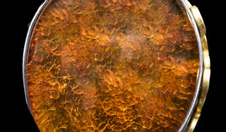 Luxury Sterling Silver Oversized Adjustable Baltic Amber Ring