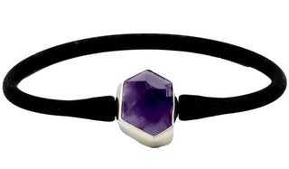 Sterling Silver Amethyst Athleisure Bracelet.