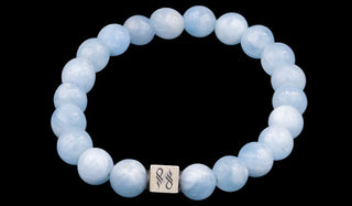 Aquamarine Natural Gemstone Centerpiece Bracelet