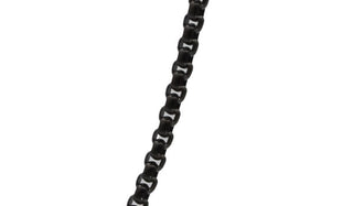 Black Stainless Steel Book Chain close up