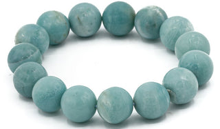 Brilliant Turquoise Amazonite Gemstone Bracelet.