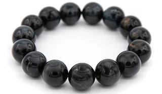 Alt=Blue Tigers Eye Gemstone Bracelet