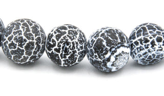 dragon vein natural stone beads close up