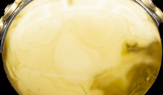 Luxury Oversized Adjustable Butterscotch Baltic Amber Ring close up