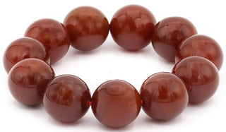 Alt=Carnelian. 20mm Gemstone Bracelet.