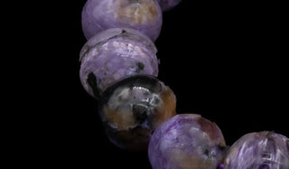 Charoite Natural Gemstone Centerpiece Bracelet