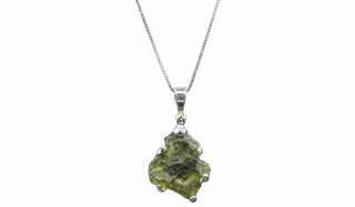 Sterling Silver Spiritual Moldavite Necklace