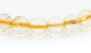 Citrine Natural stone bracelet close up 