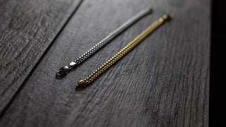 Stainless Steel Cuban Link Bracelet Lifestyle studio img