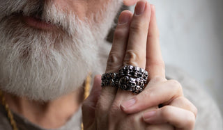 Assorted skull head ring lifestyle img