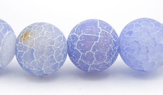 Blue dragon vein 10mm natural stone bracelet close up