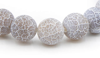 dragon vein Grey natural stone bracelet 10mm close up