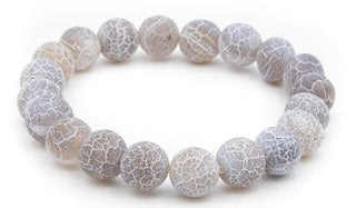 dragon vein Grey 10mm natural stone bracelet