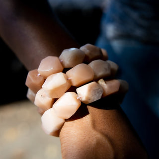 Peach Aventurine Natural Gemstone Bracelet