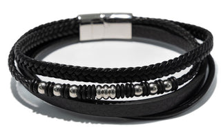The Evan Leather Wrap Bracelet