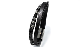 The Evan Leather Wrap Bracelet