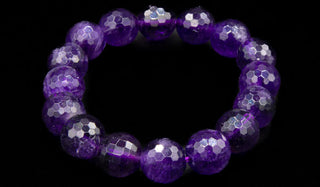 Luxury Faceted Amethyst Natural Gemstone Bracelet