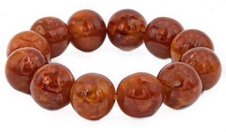 Alt=Fire Agate Natural Gemstone Bracelet