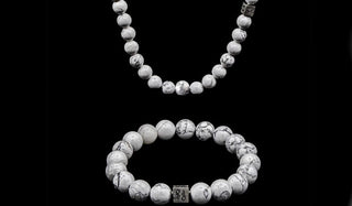 Howlite Natural Gemstone Centerpiece Set