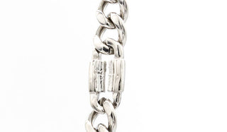 Silver Stainless Steel Full Throttle Chain close up