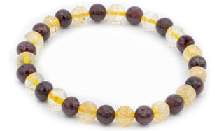 Citrine and Garnet natural stone