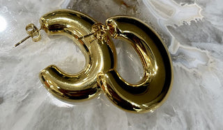 Chunky Half Moon Earrings