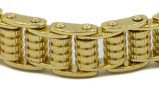 The Token Stainless Steel Link Bracelet close up